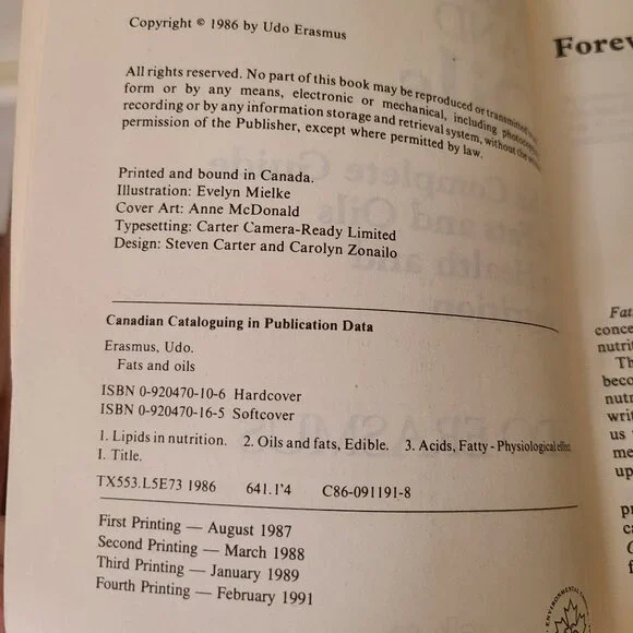The Complete Guide to Fats & Oils - Erasmus Udo/Eating Alive - Dr. J.  Matsen - Picture 7 of 7